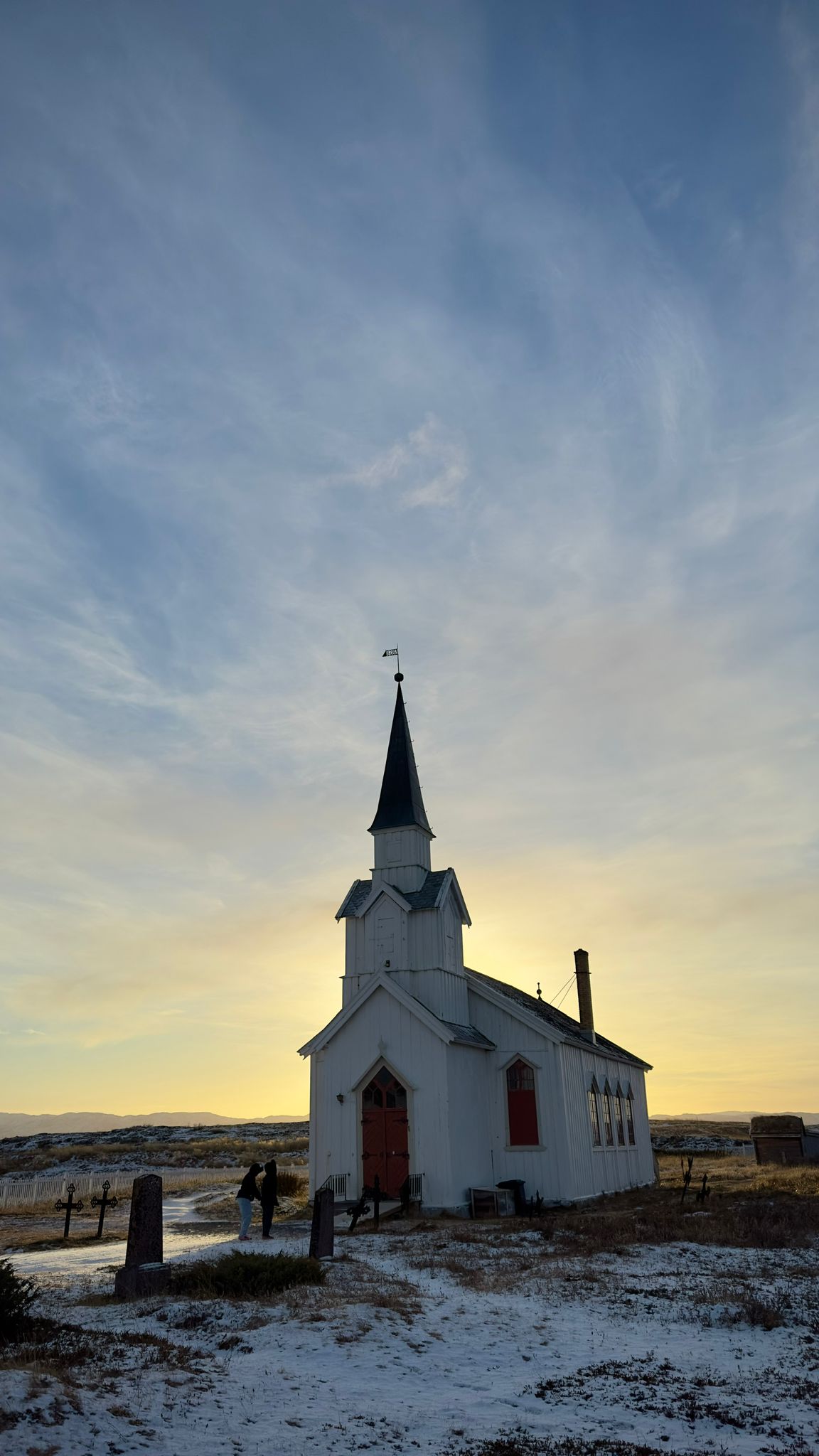 Nesseby church photographed on our trip the the Arctic Sea in Norway